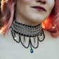 Chainmail Choker with Swarovski Crystals